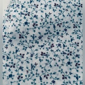 Vintage inspired 1920s minuet flower floral cotton fabric dress, 2 yards 8”